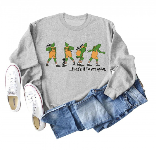 Christmas Printed Long Sleeve Sweater for Women