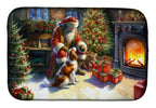 Brittany and Santa Claus Dish Drying Mat