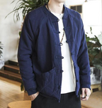 Thick Plush Cotton Coat in Chinese Style