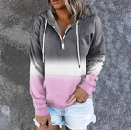 Hooded Drawstring Long Sleeve Women's Sweatshirt | Streetwear