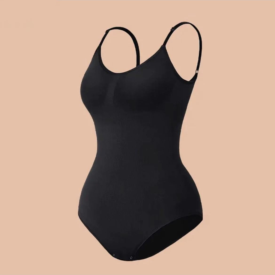 Seamless Body Shaping Bodysuit with Open Crotch