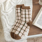 Thickened Green Wool Socks for Women