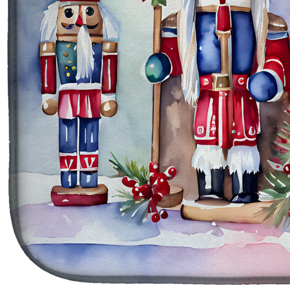 Christmas Nutcrackers Dish Drying Mat