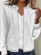 Women's Long Sleeve Zipper Hooded Cardigan Sweater