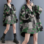 Plus Size Loose Fashionable Slimming Coat for Women