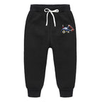 Children's Silver Fox Fleece Sweatpants - Backhoe Bulldozer