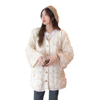 Retro Crochet Flower Tassel Cardigan