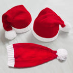 Warm Fur Ball Knitted Hat for Christmas | Embroidered Cap
