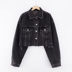 European American High Waist Cardigan All-match Top