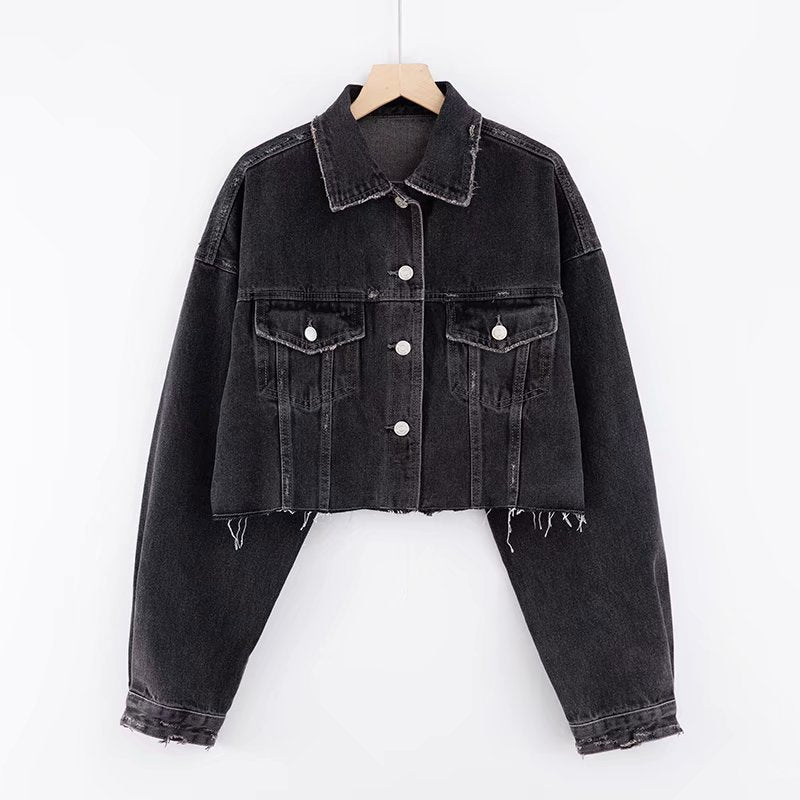European American High Waist Cardigan All-match Top