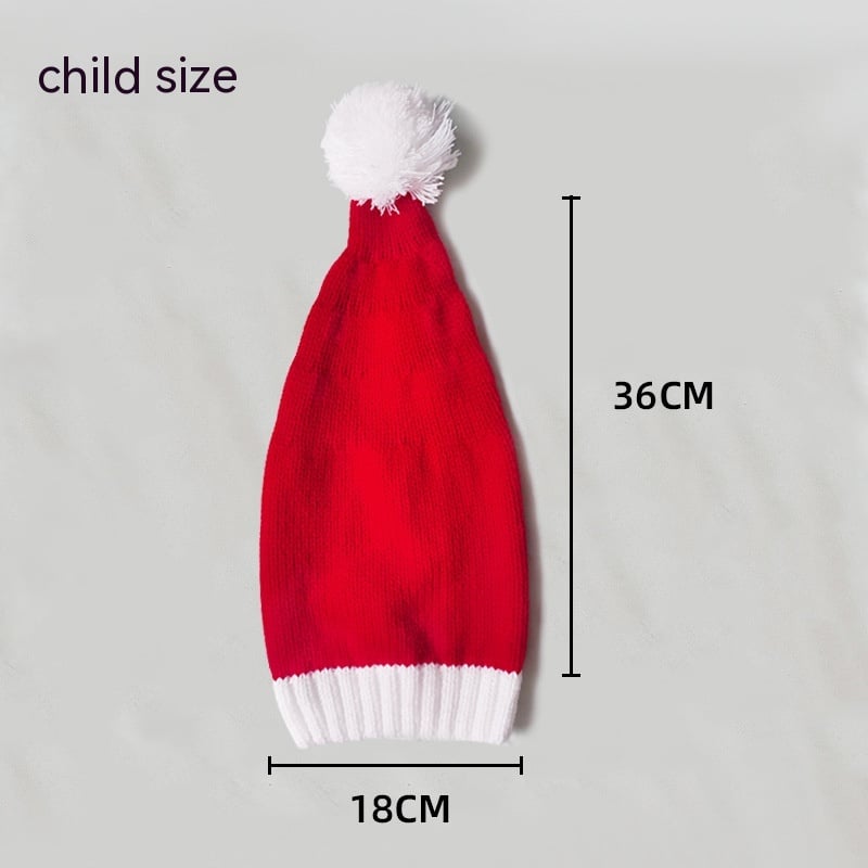 Warm Fur Ball Knitted Hat for Christmas | Embroidered Cap