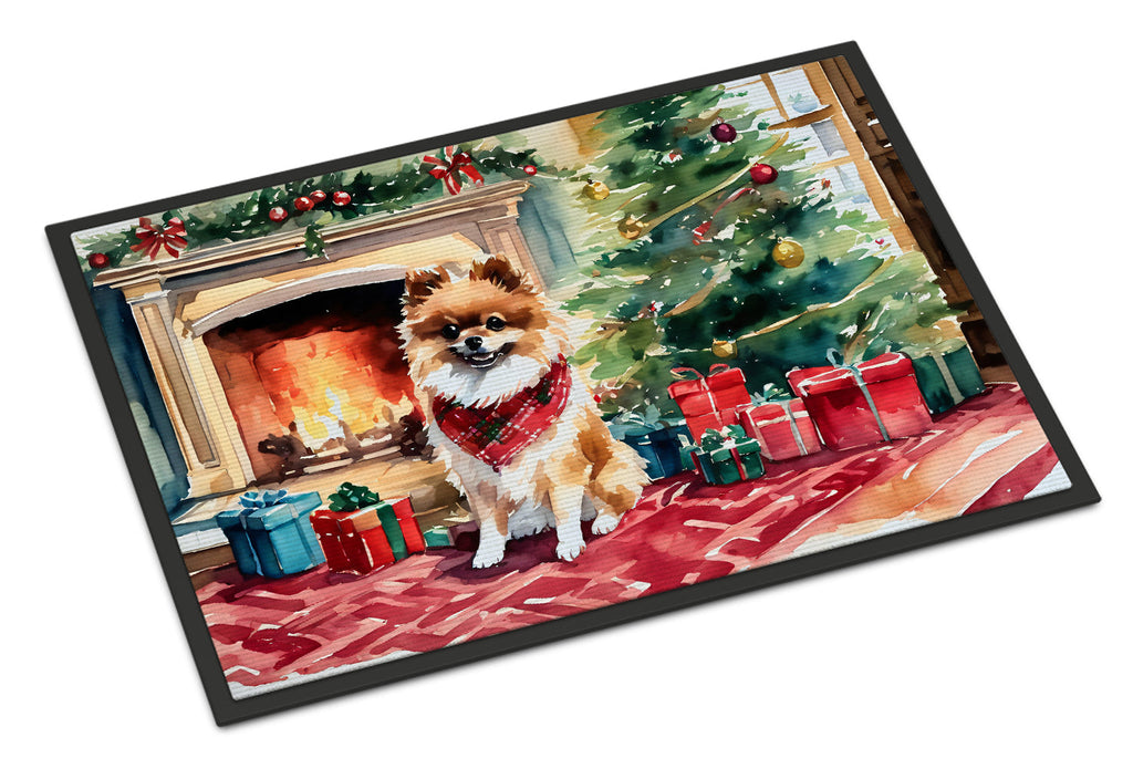 Pomeranian Cozy Christmas Doormat