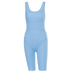 Women's Sleeveless Jumpsuit with Shorts for Fitness