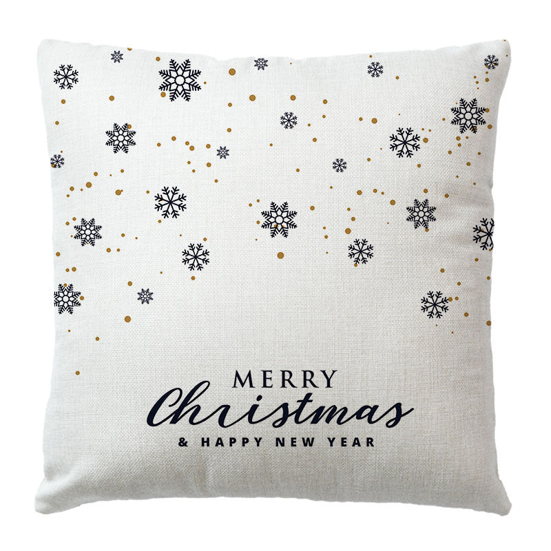 Custom Christmas Peach Velvet Pillow Covers for Sofa