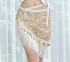 Women's Sequin Lace-up Performance Waist Scarf