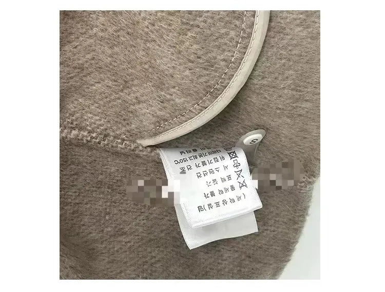 Fox Fur Elegant Double-sided Cashmere Coat