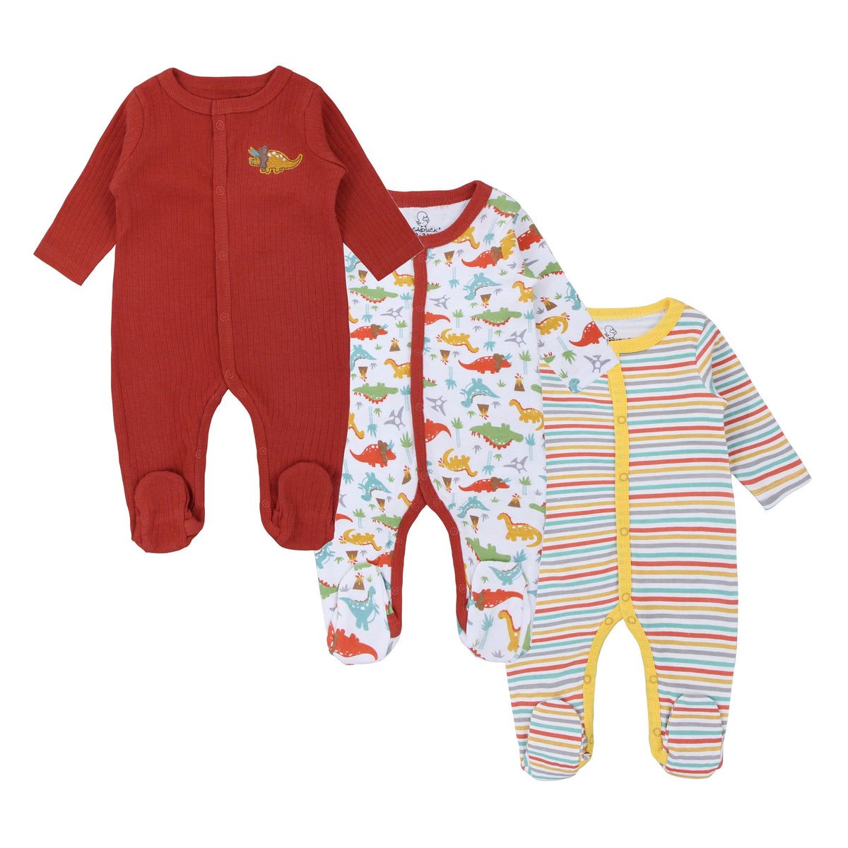 Cotton Long-Sleeve Baby Bodysuit (0–9M)