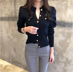 Single-Breasted Cardigan Sweater