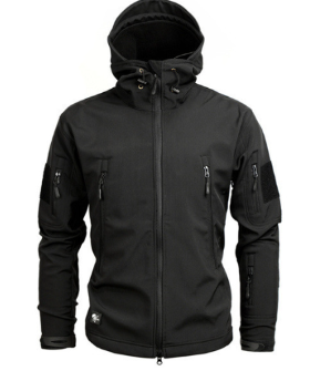 Men's Tactical Softshell Jacket for Outdoor Activities (One Piece)