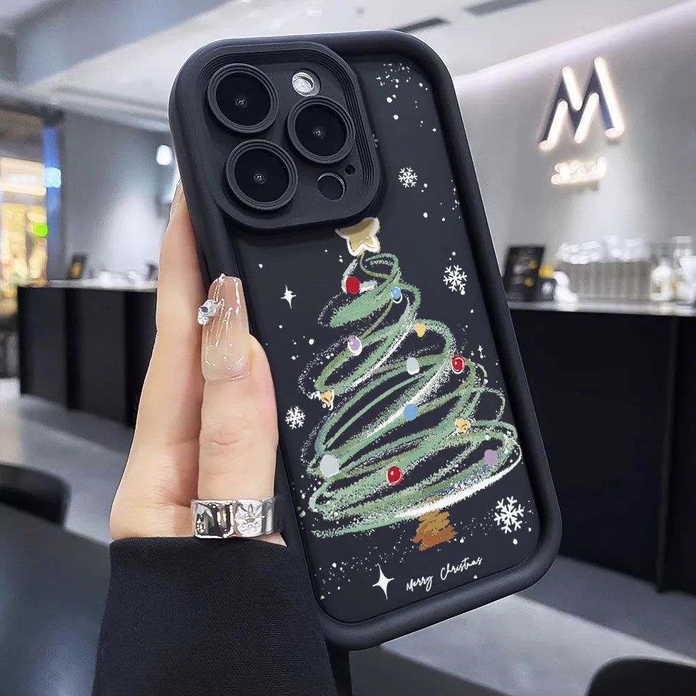 Christmas Tree Phone Case Silicone Soft Case | Protective Cover