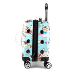 18-Inch Portable Pet Trolley with Wheels and Backpack