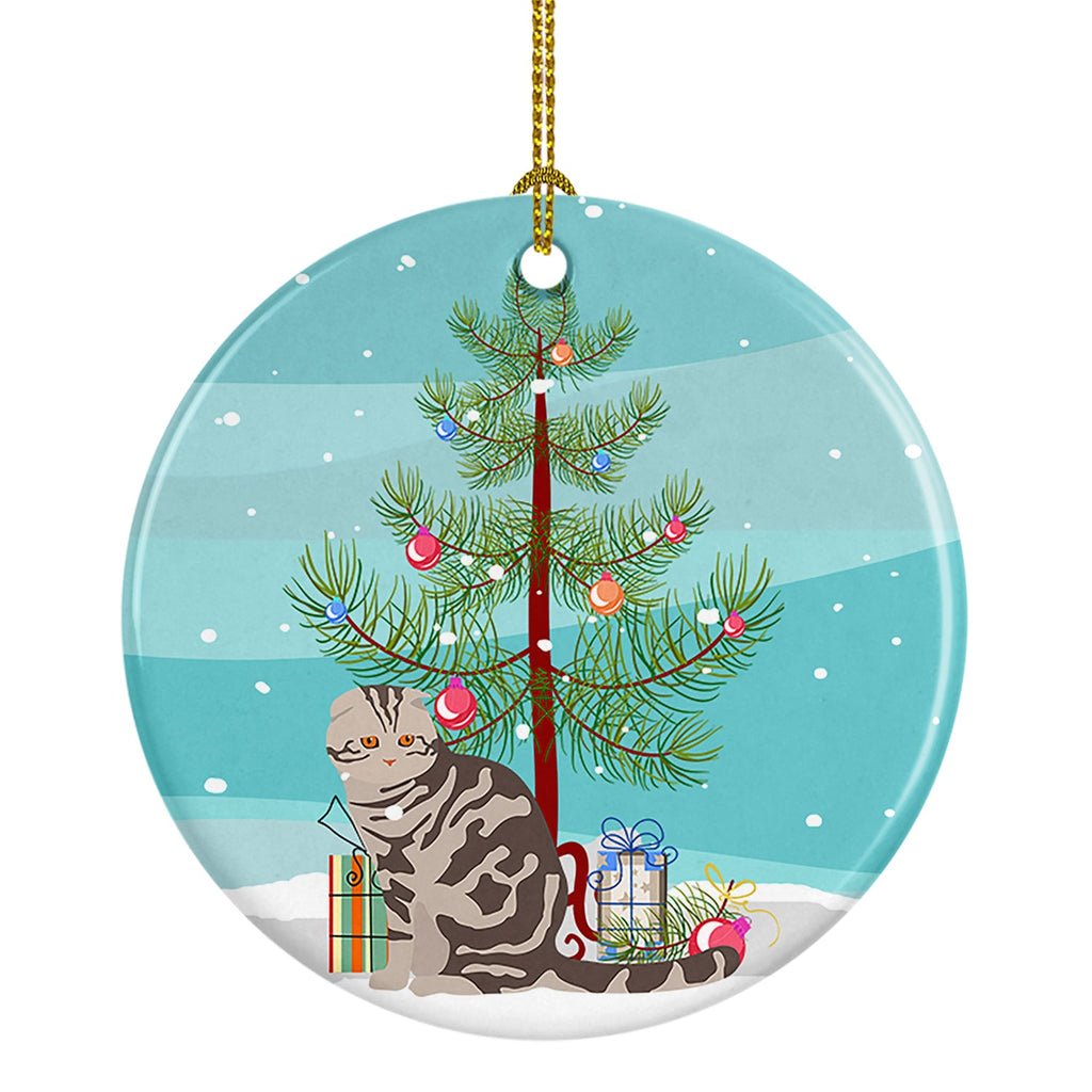 Foldex Exotic Fold Cat Christmas Ceramic Ornament