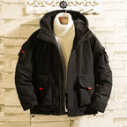 YASUGUOJI 2022 Safari Style Men's Hooded Winter Jacket