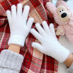 [Unpriced] Winter Simulated Rabbit Fur Gloves | Faith Accessory