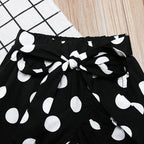 Girls' Polka-Dot Tank and Ruffle Skirt Set