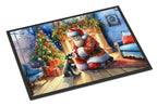 Schnauzer and Santa Claus Doormat