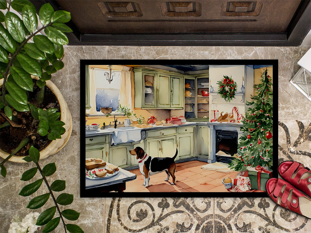 Basset Hound Christmas Cookies Doormat