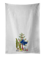 Veiltail Goldfish Merry Christmas Kitchen Towel Set of 2