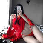 Sensual Lingerie Set with Traditional Chinese Elements