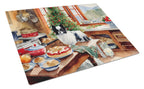 Japanese Chin Christmas Cookies Glass Cutting Board