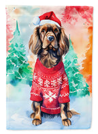 Sussex Spaniel Christmas House Flag