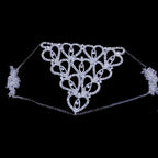Rhinestone Body Chain Crotchless Panty