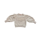 Ruffled Western Style Sweater for Girls
