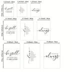 3pc Frameless Christian Bible Verse Prints | Christian Home Decor