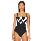2024 New Cross-Border One-Piece Triangle Swimsuit