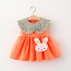 Fashionable Solid Color Sleeveless Dress for Girls