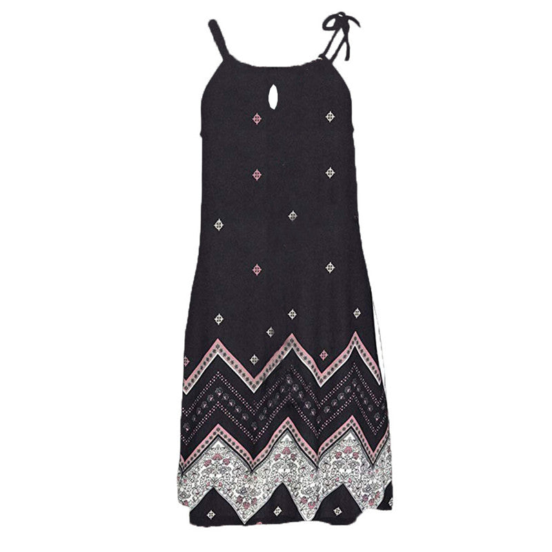 2019 Women's Summer A-Line Dress with Adjustable Straps