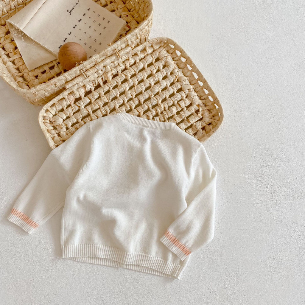 Boys' Color Contrast Hollow Cardigan for Sun Protection