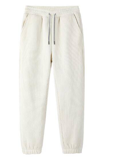 Men's Warm Winter Corduroy Trousers with Cashmere