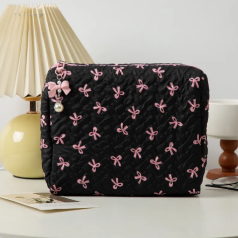 [Unpriced] Bow Clutch Cosmetic Bag | Faith Accessory