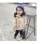 Floral Hooded Fleece Sweater for Girls