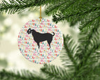 Black Bengal Goat Christmas Ceramic Ornament