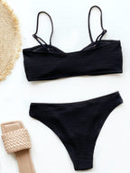 2021 Women's Solid Color Sexy Bikini Swimwear