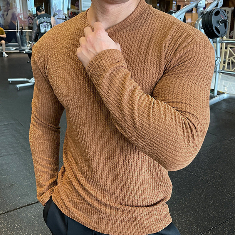 Men's Fashion Knitted Long Sleeve Sweater Top