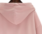Loose Fit Plus Fleece Hooded Sweater for Students