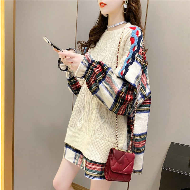 Loose Fit Lazy Style Pullover Sweater Fashion Top | Streetwear